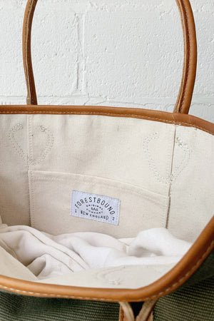 1930's era Salvaged Canvas Tote Bag