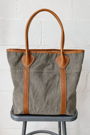WWII era Salvaged Canvas Tote Bag
