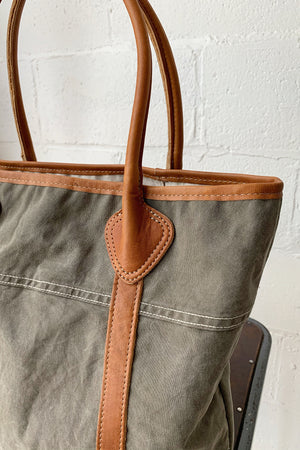WWII era Salvaged Canvas Tote Bag