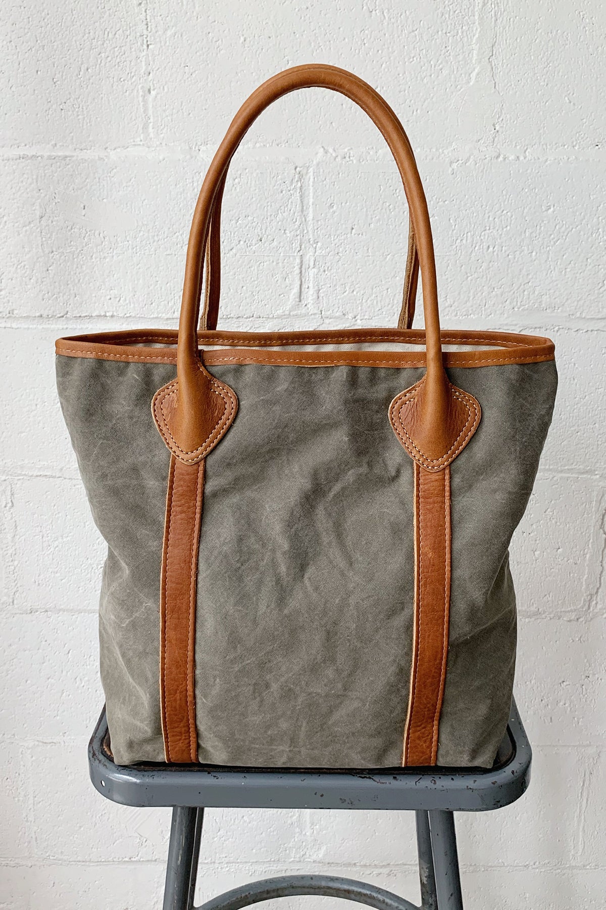 WWII era Salvaged Canvas Tote Bag