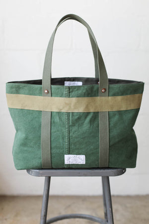 1950's era Salvaged Canvas Tote Bag