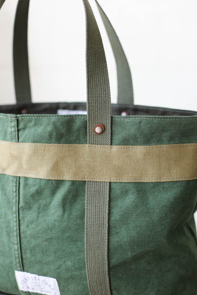 1950's era Salvaged Canvas Tote Bag