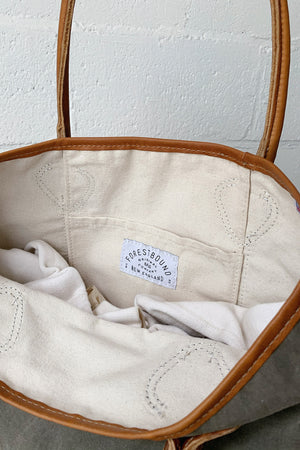 WWII era Salvaged Canvas Tote Bag