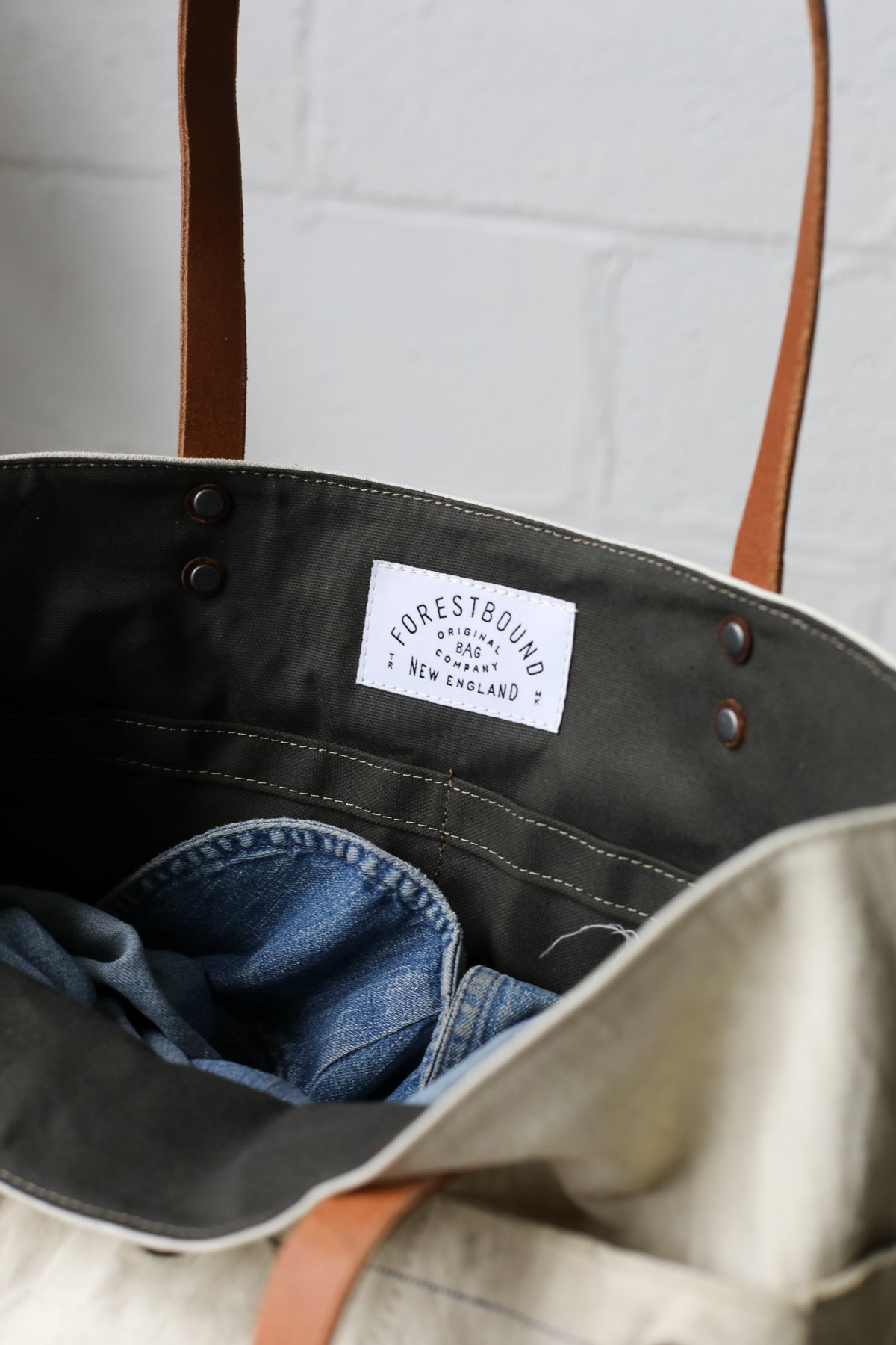 1940's era Salvaged USN Canvas Tote Bag