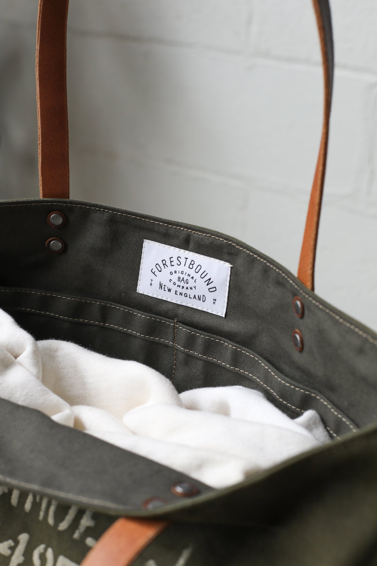 WWII era Salvaged Military Canvas Tote Bag
