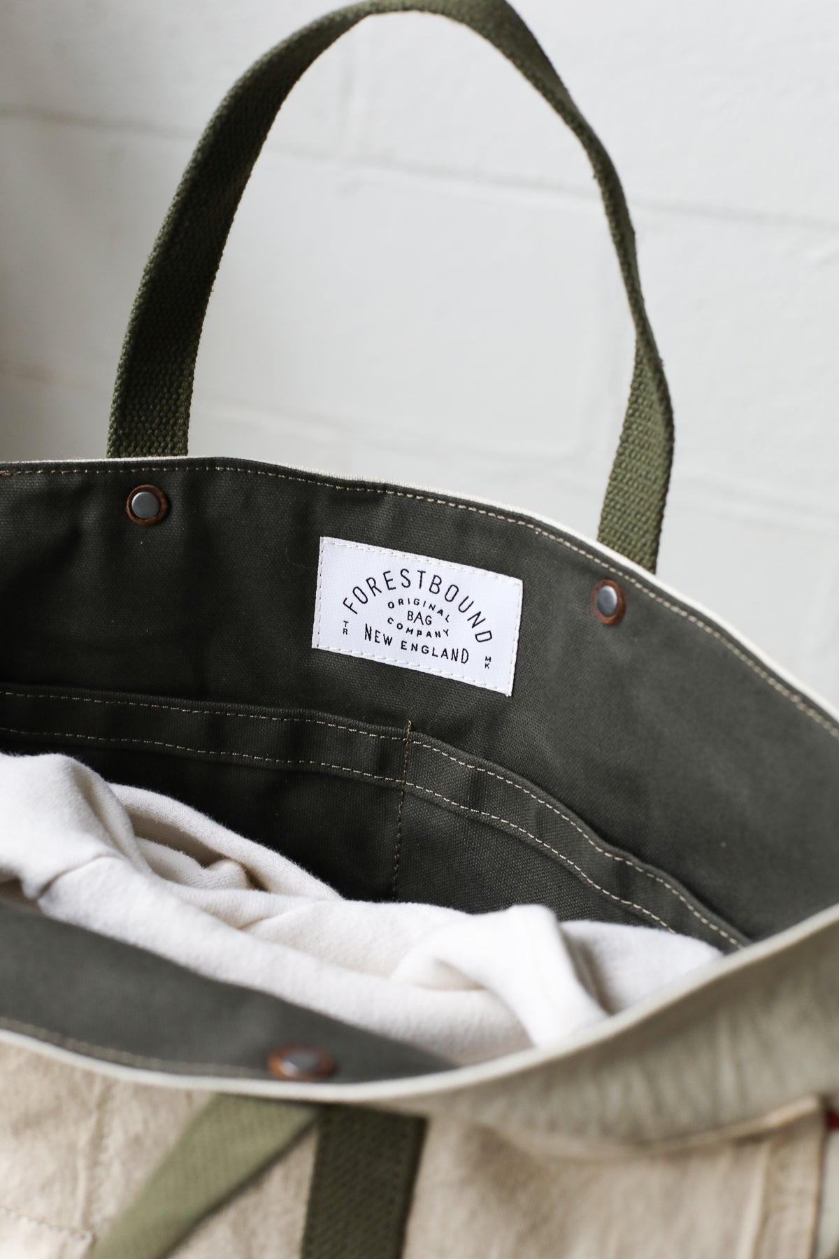 1940's era Salvaged Canvas & Work Apron Tote Bag