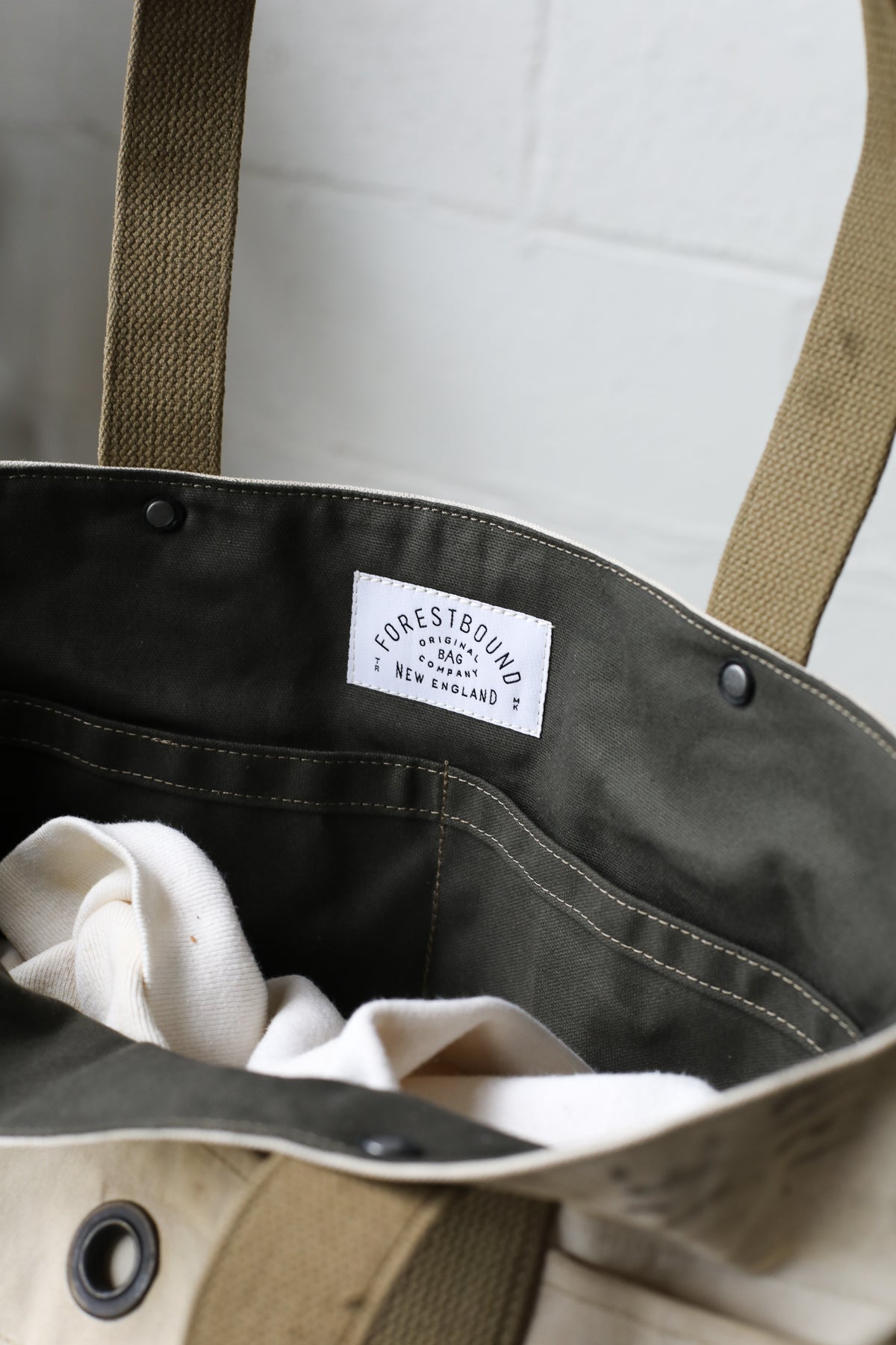 WWII era Salvaged USN Canvas Tote Bag