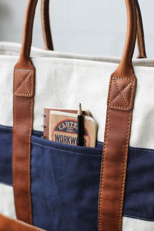 WWII era Salvaged USN Canvas Tote Bag