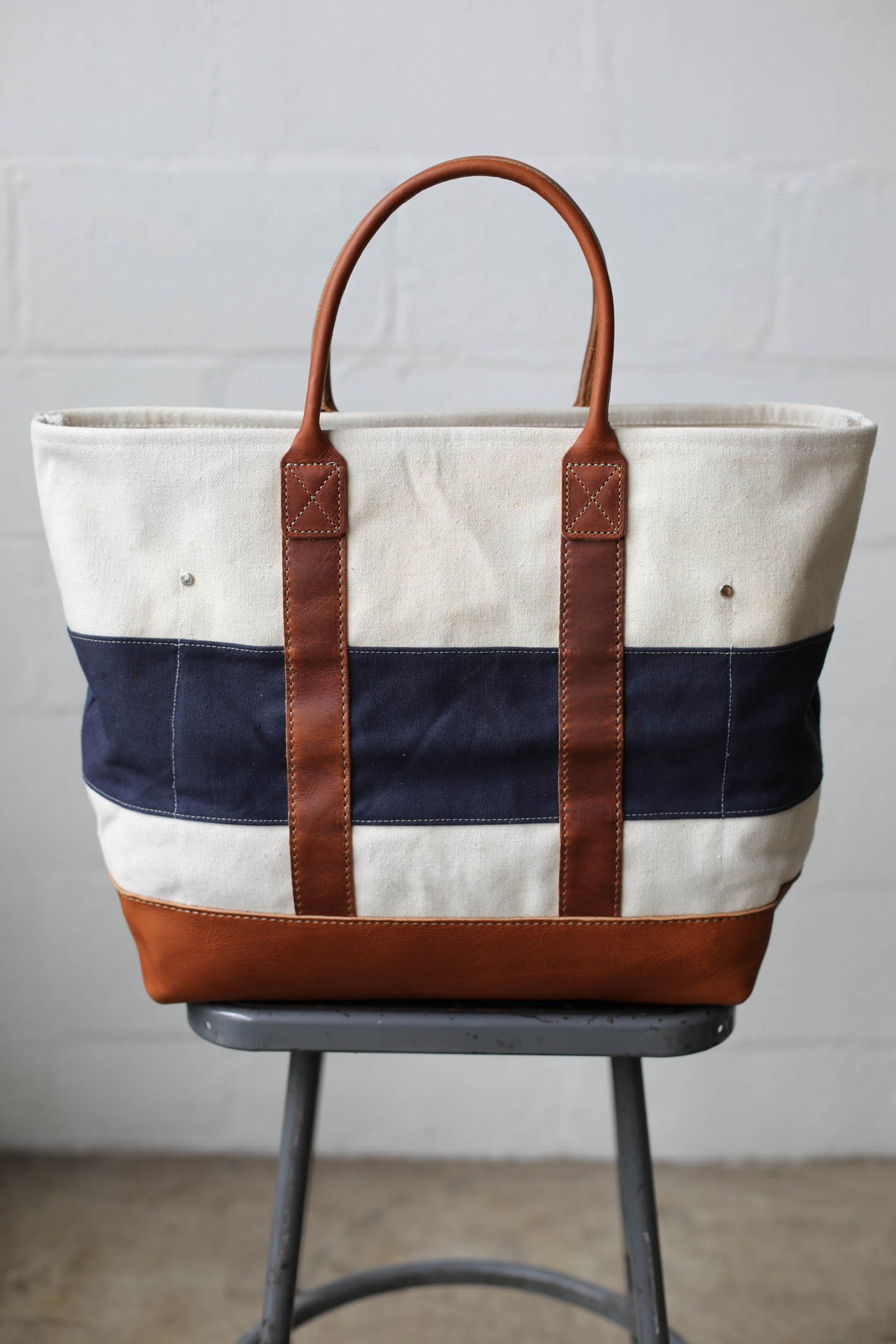 WWII era Salvaged USN Canvas Tote Bag