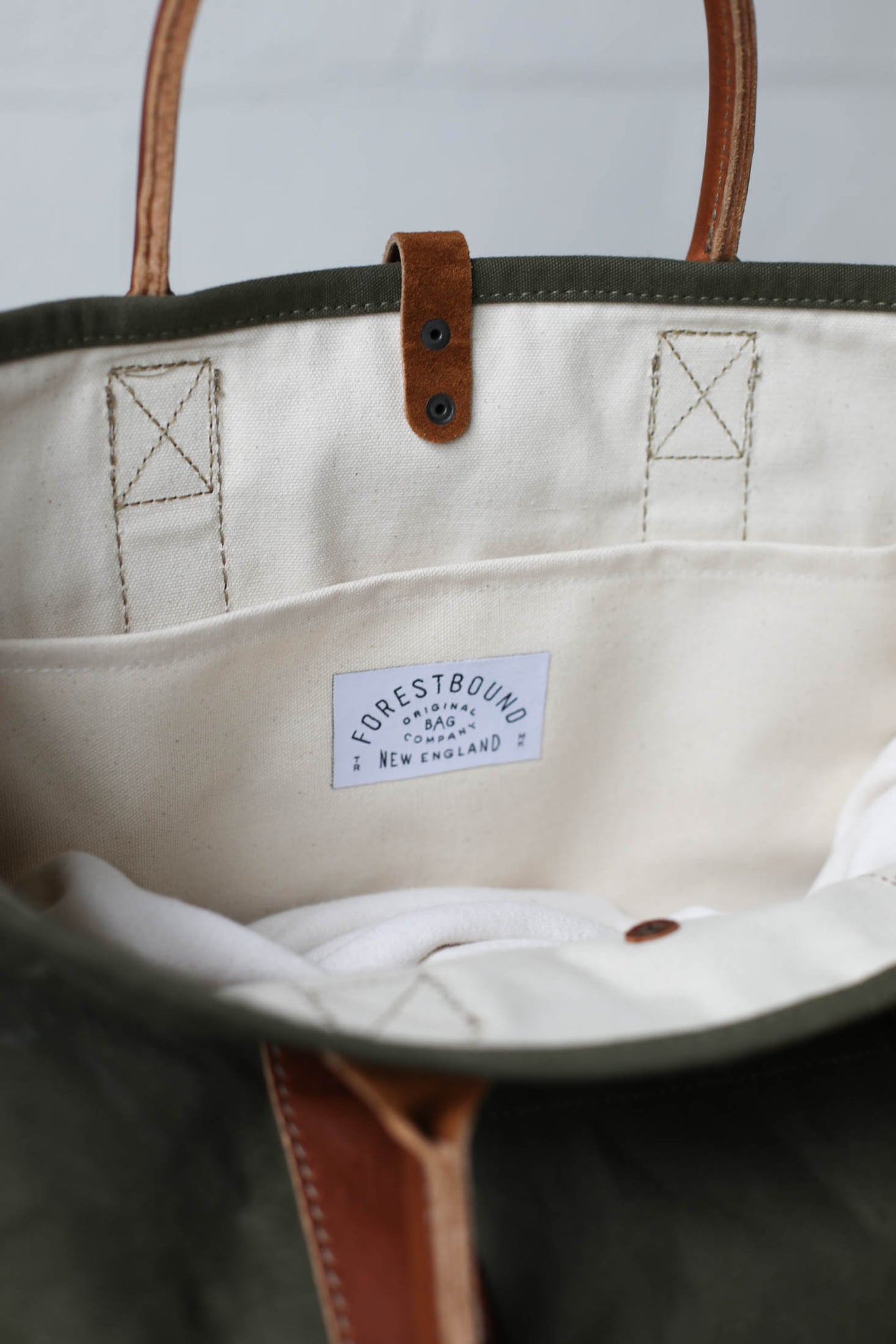 WWII era Salvaged Canvas Tote Bag