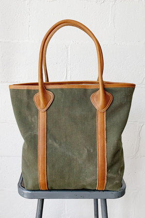 1930's era Salvaged Canvas Tote Bag