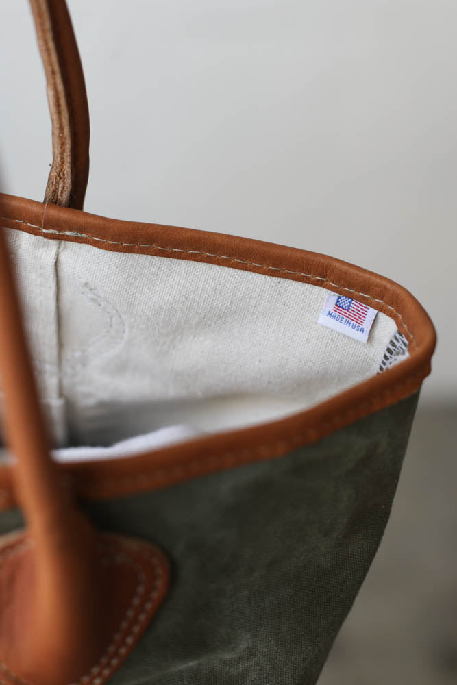WWII era Salvaged Military Canvas Tote Bag