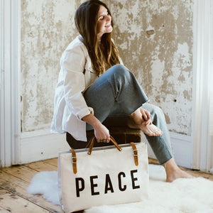 PEACE Canvas Utility Bag - Sample