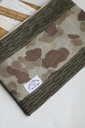 1950's era Salvaged Camo Utility Pouch