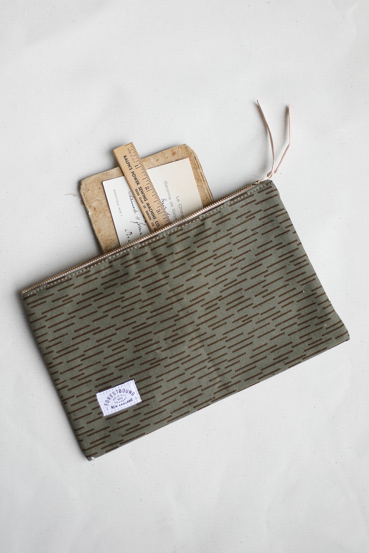 1950's era Salvaged Canvas & Camo Utility Pouch