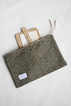 1950's era Salvaged Canvas & Camo Utility Pouch