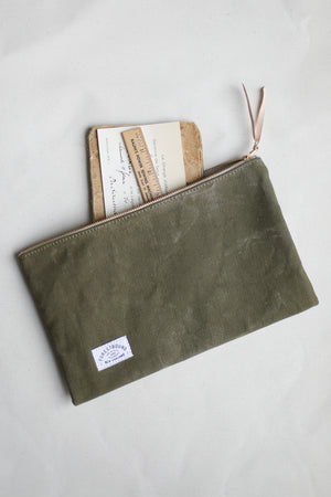 WWII era Salvaged Canvas Utility Pouch