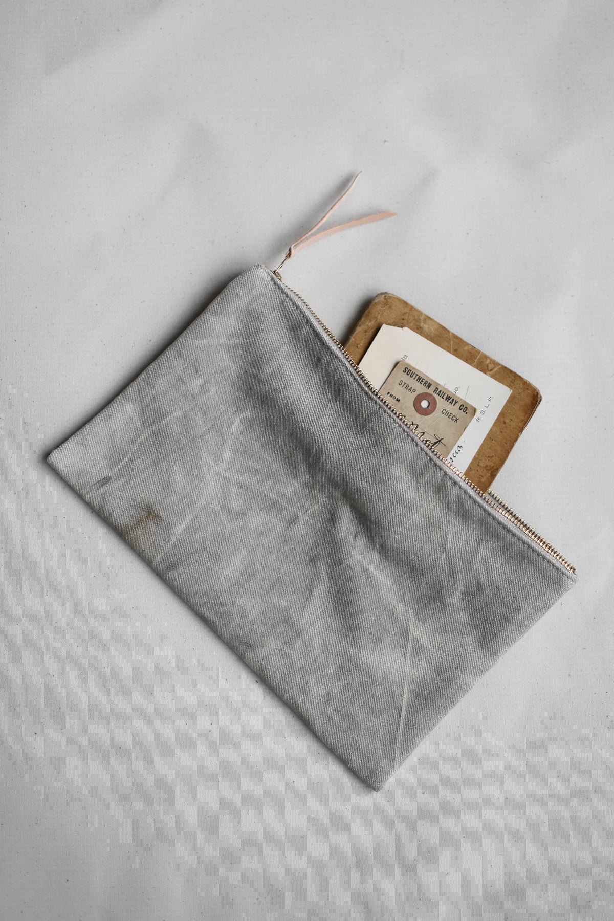 1950's era Salvaged Camo & Canvas Utility Pouch