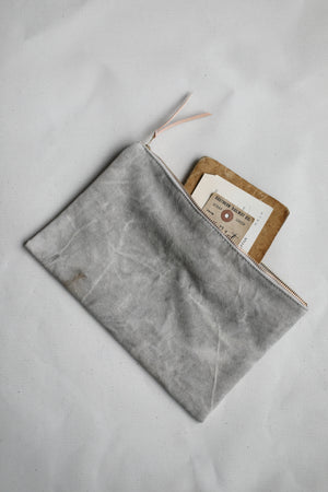 1950's era Salvaged Camo & Canvas Utility Pouch