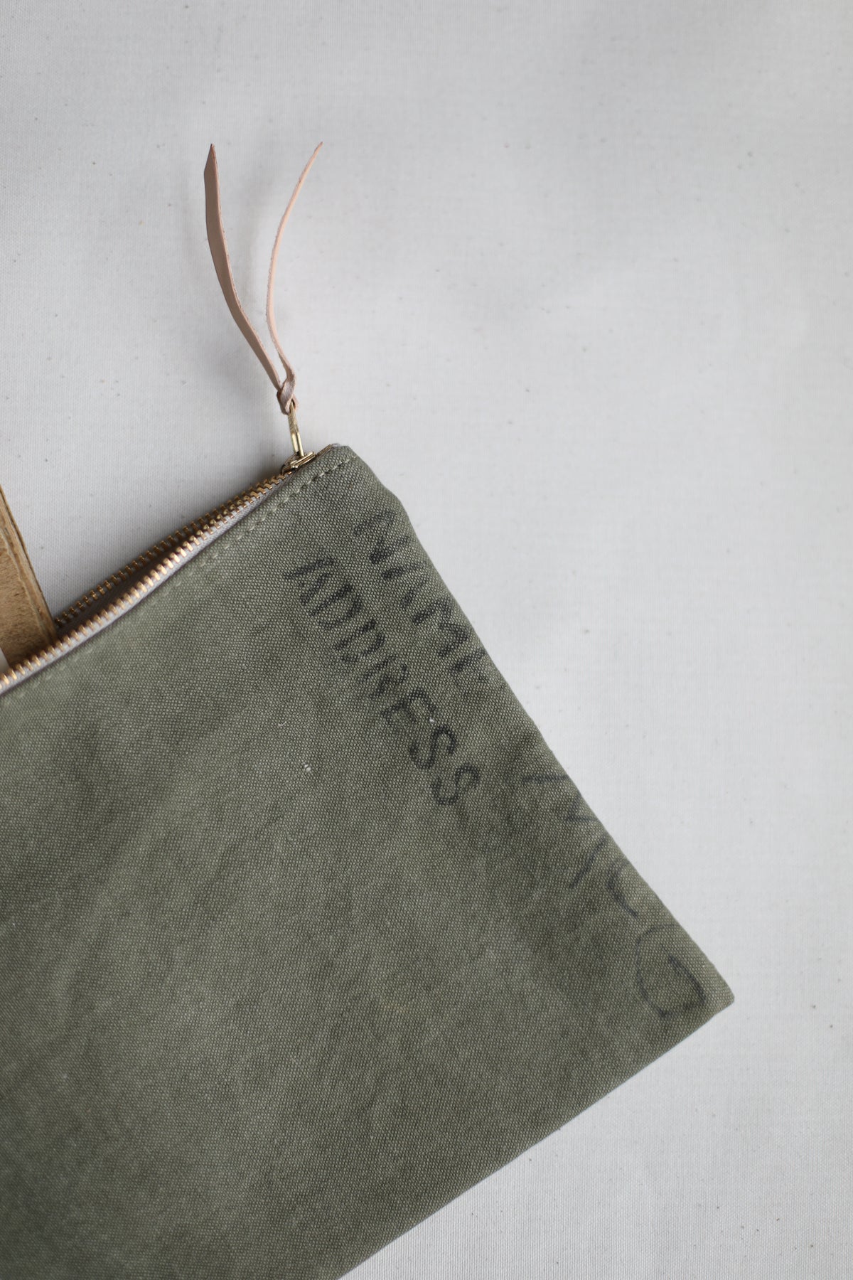 1950's era Salvaged Canvas Utility Pouch