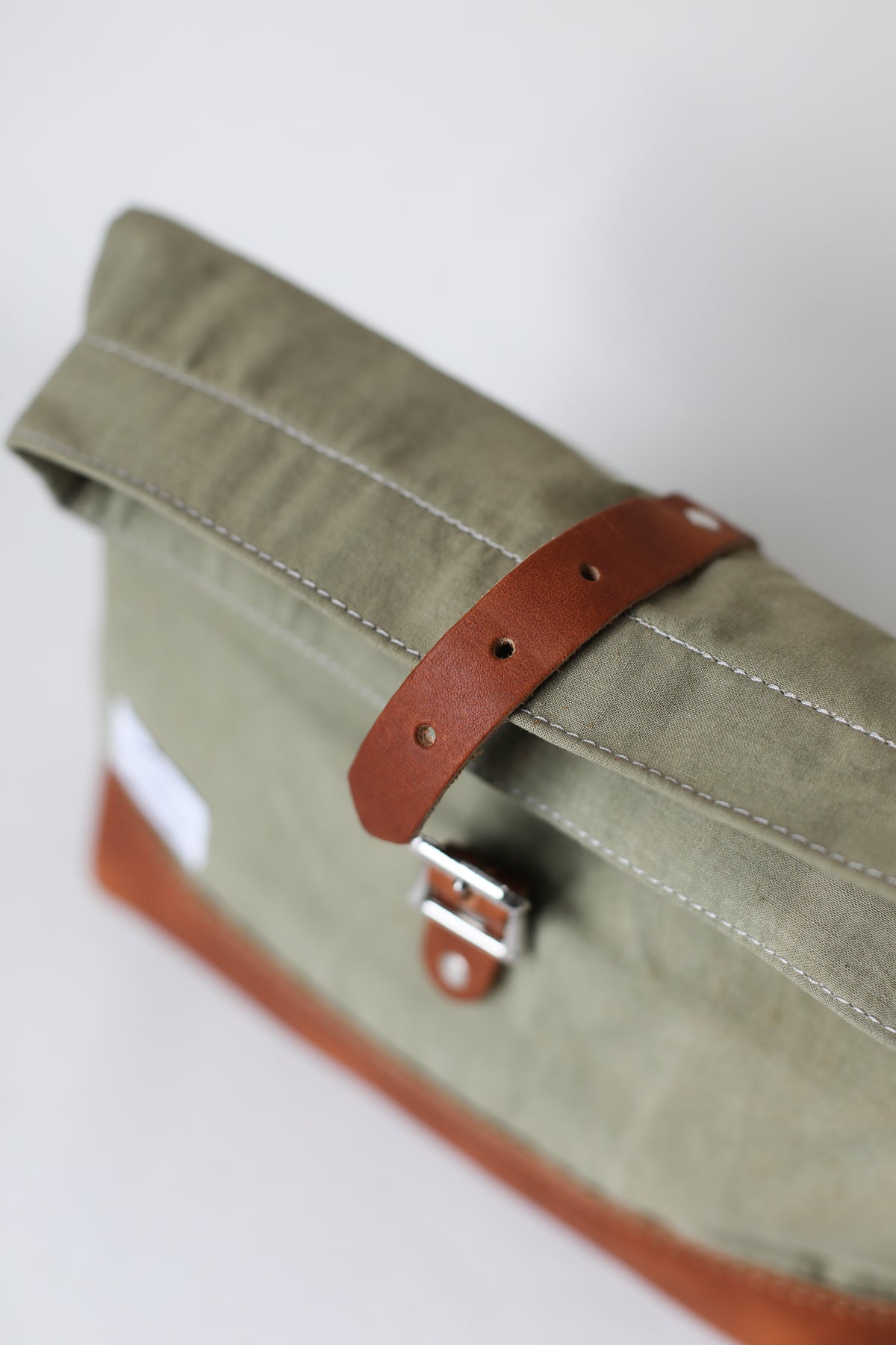 1950's era Salvaged Canvas Roll Top Dopp Kit