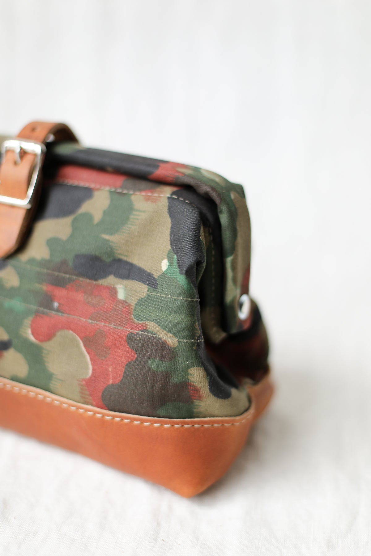 1950's era Salvaged Camo Dopp Kit