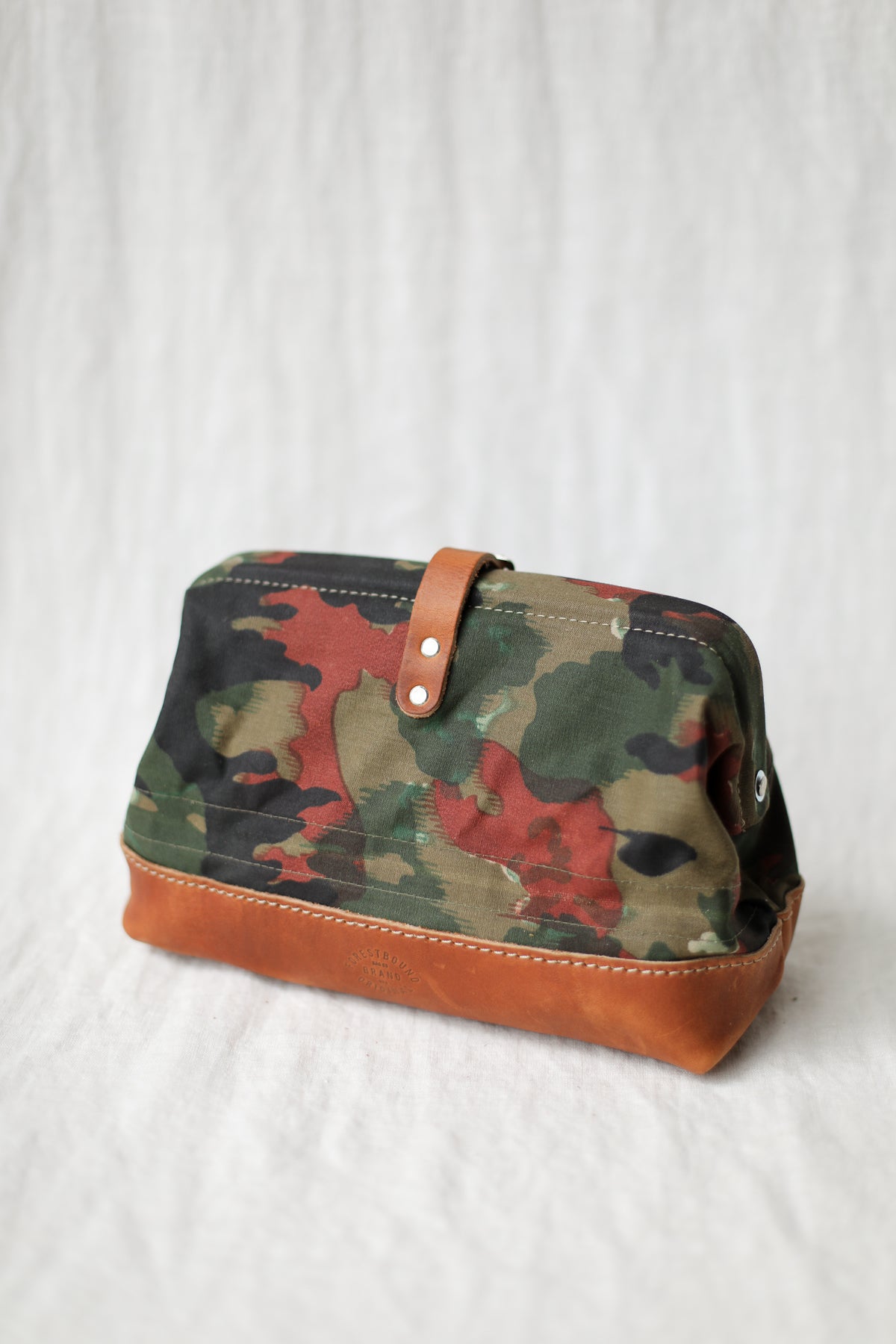 1950's era Salvaged Camo Dopp Kit