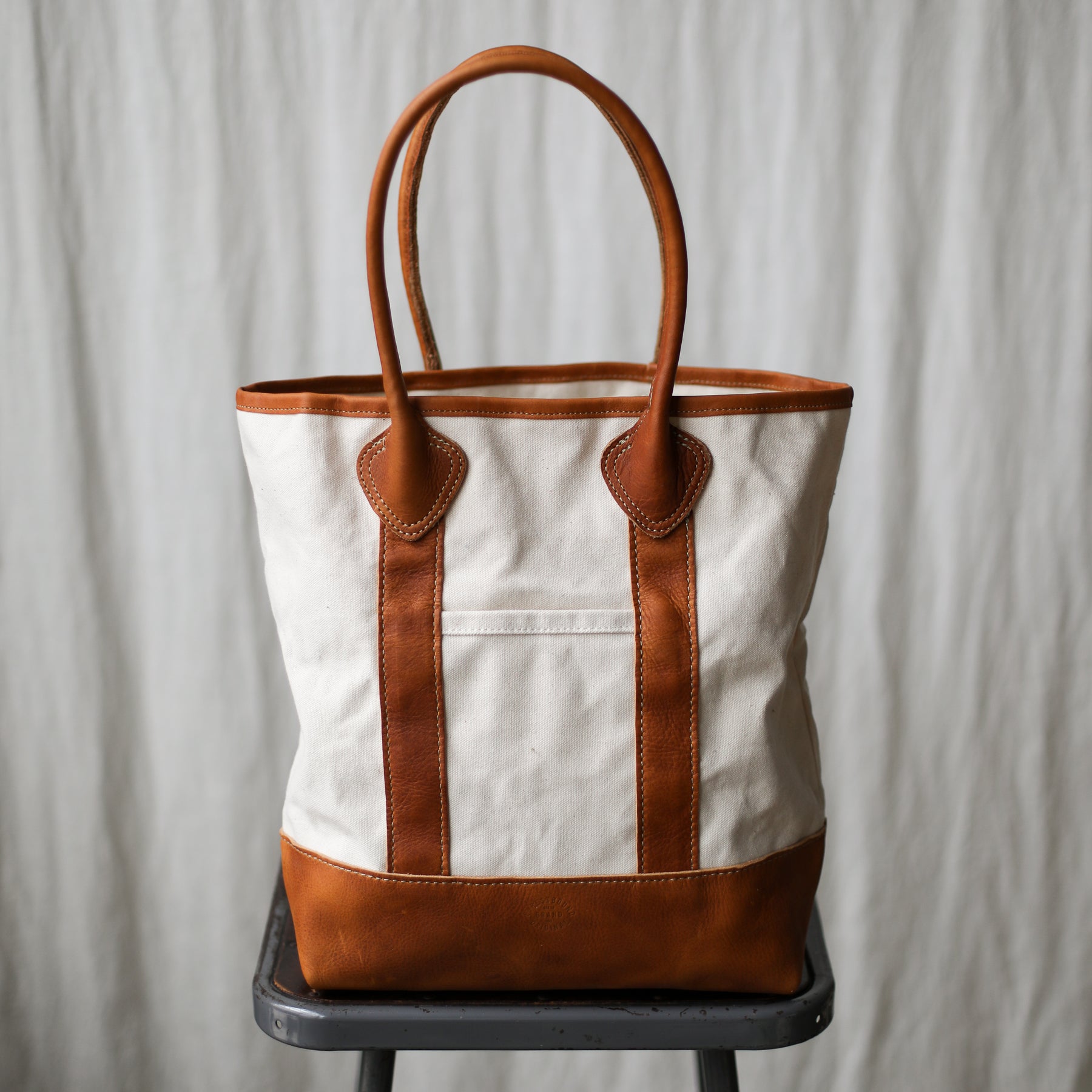 Canvas & Leather Tote - Sample