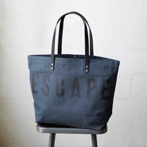 ESCAPE Canvas Tote Bag in Midnight