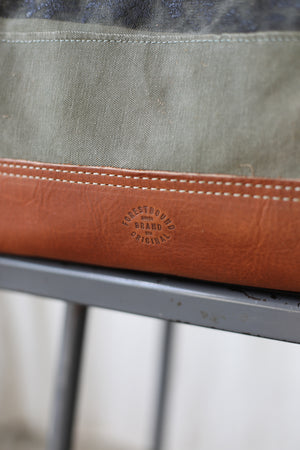1940's era Salvaged Canvas Carryall