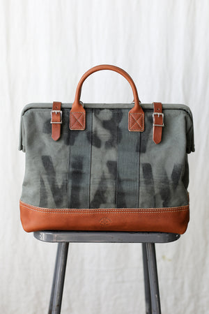 1950's era Salvaged Canvas Carryall