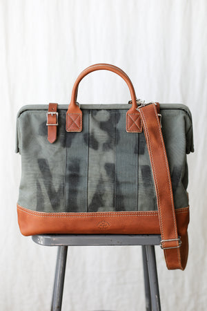 1950's era Salvaged Canvas Carryall