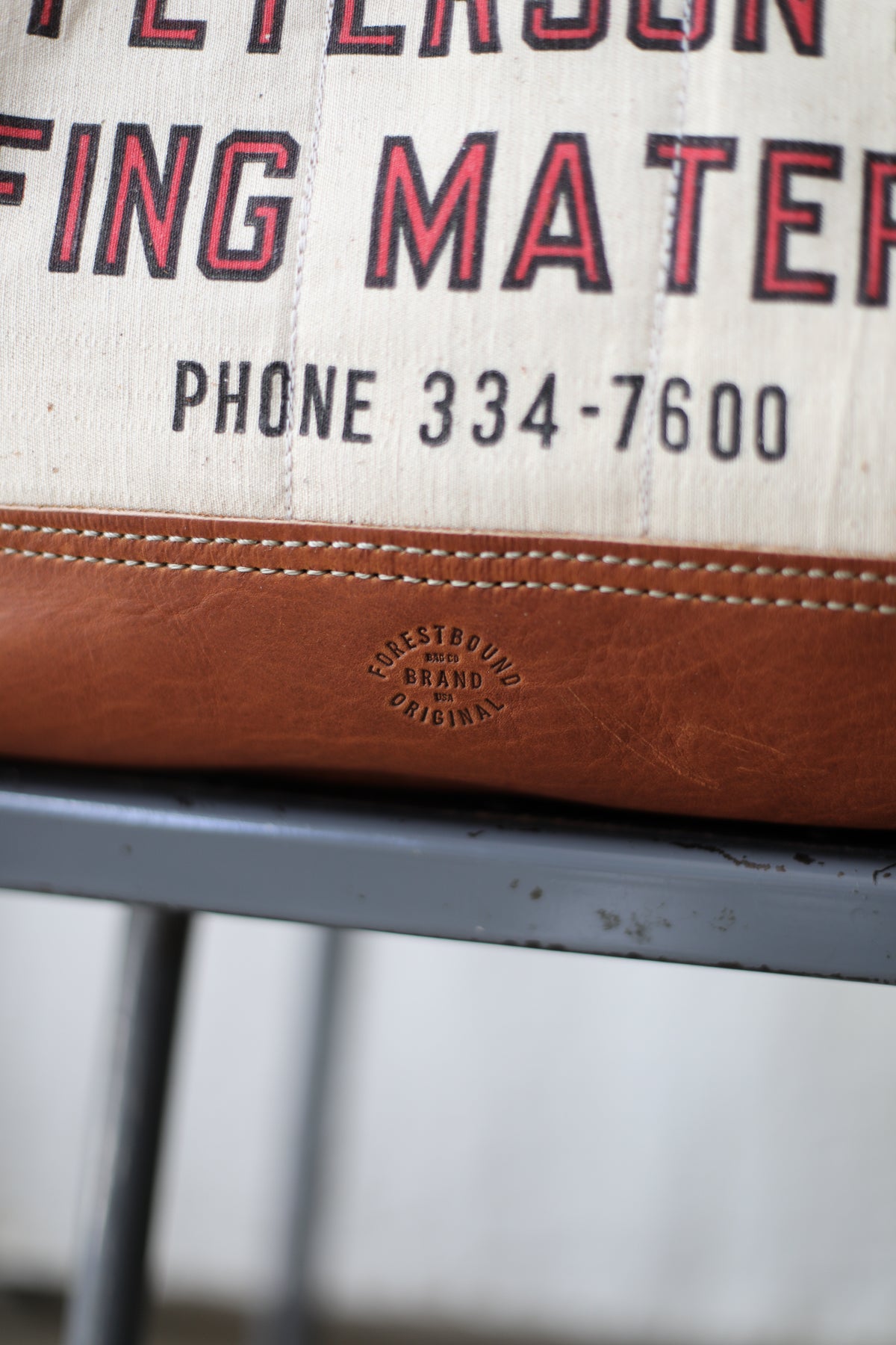 1940's era Salvaged Canvas & Work Apron Carryall