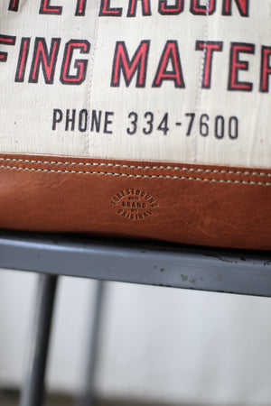 1940's era Salvaged Canvas & Work Apron Carryall