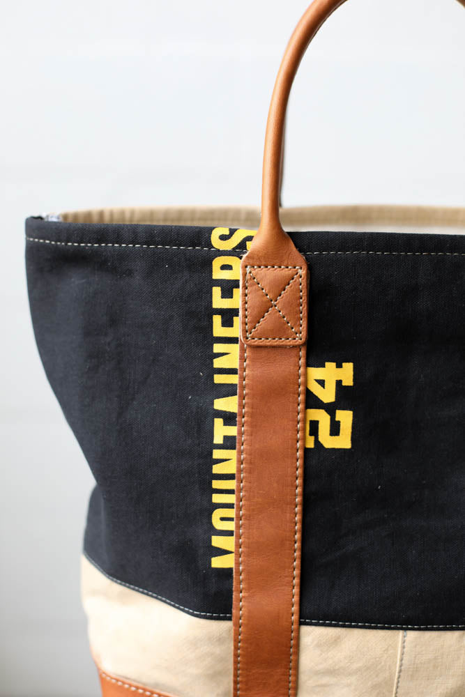 1960's era Salvaged Canvas Tote Bag