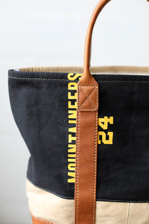 1960's era Salvaged Canvas Tote Bag