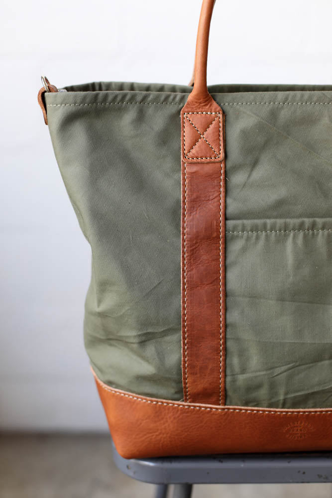 WWII era Salvaged Canvas Tote Bag