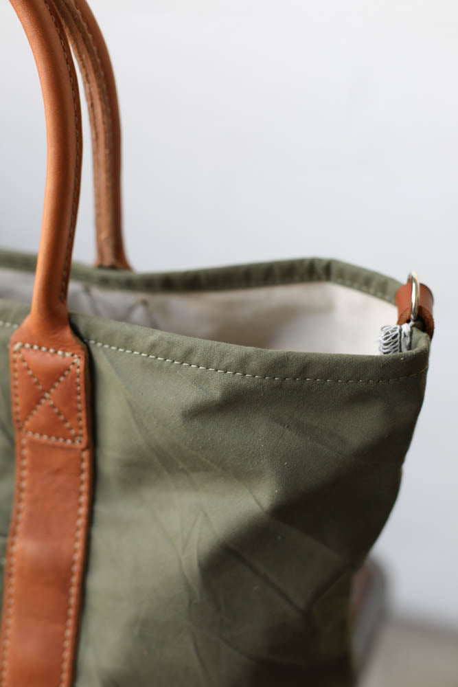 WWII era Salvaged Canvas Tote Bag