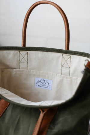 WWII era Salvaged Canvas Tote Bag