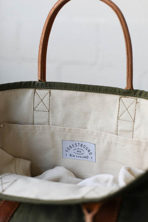 WWII era Salvaged Canvas Tote Bag