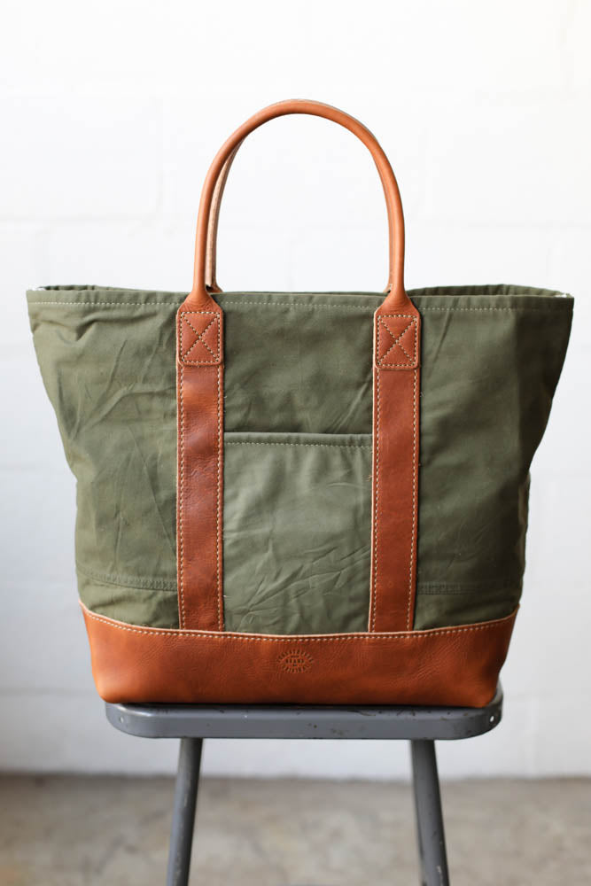WWII era Salvaged Canvas Tote Bag