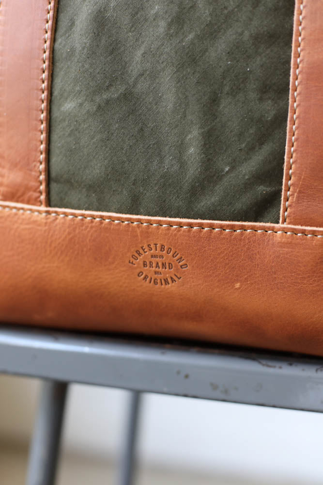 WWII era Salvaged Canvas Tote Bag
