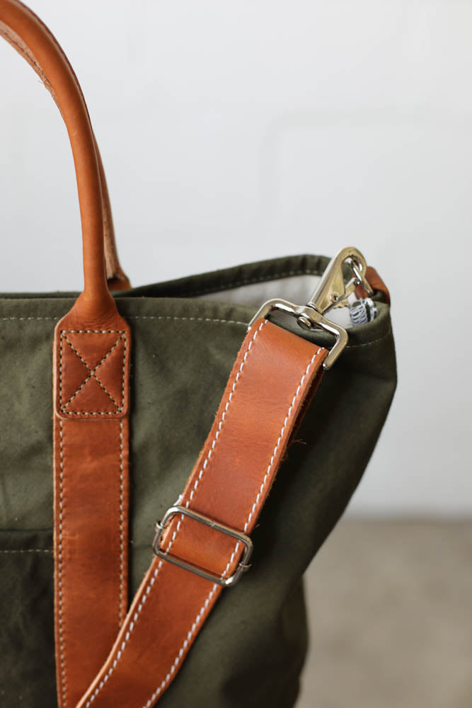 WWII era Salvaged Canvas Tote Bag