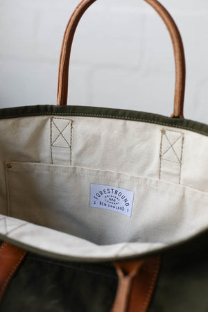 WWII era Salvaged Canvas Tote Bag