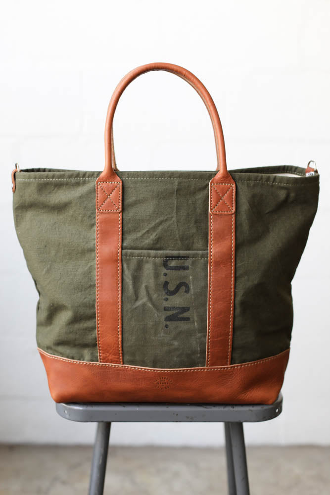 WWII era Salvaged USN Canvas Carryall