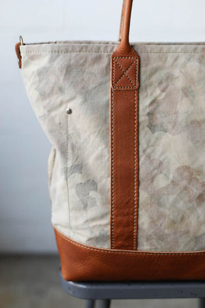 1950's era Salvaged Camo Tote Bag
