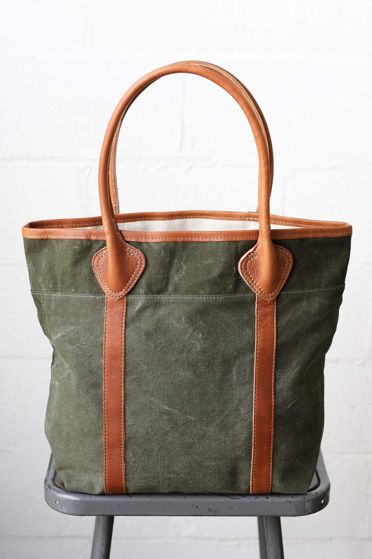 WWII era Salvaged Military Canvas Tote Bag