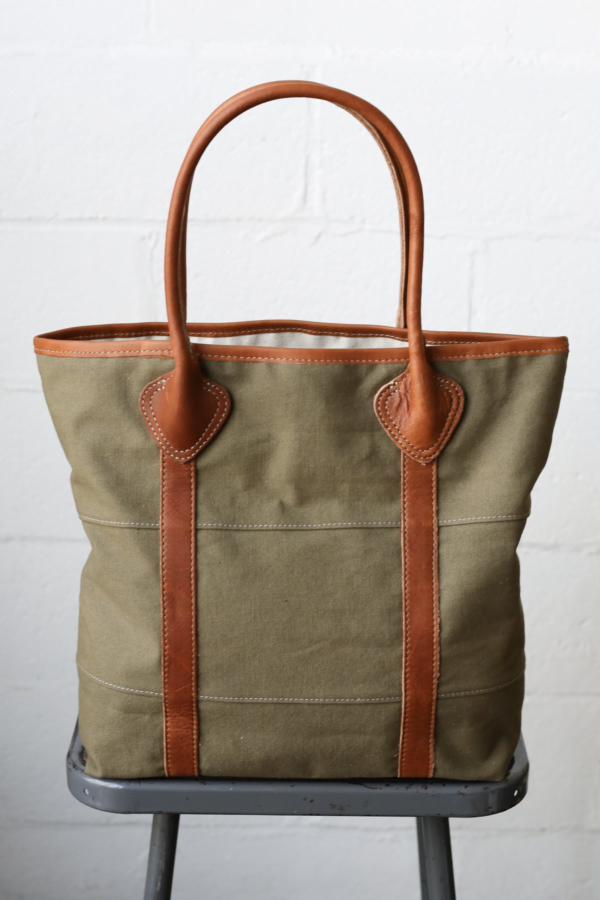 1930's era Salvaged Military Canvas Tote Bag