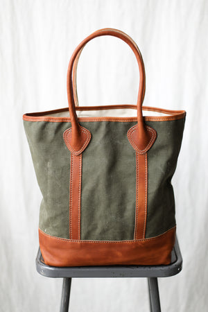 1940's era Salvaged Canvas & Work Apron Tote Bag