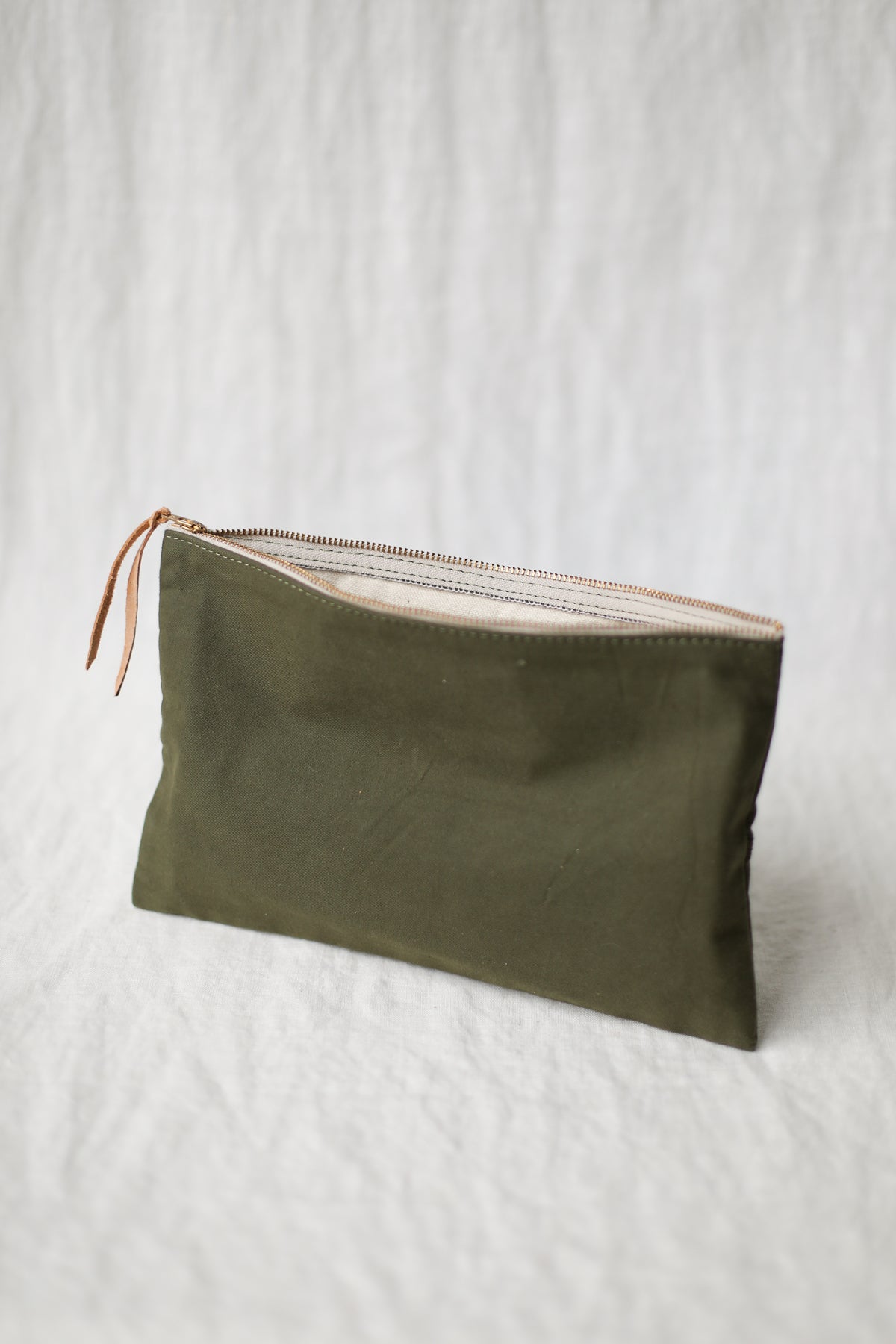 WWII era Salvaged Canvas Utility Pouch